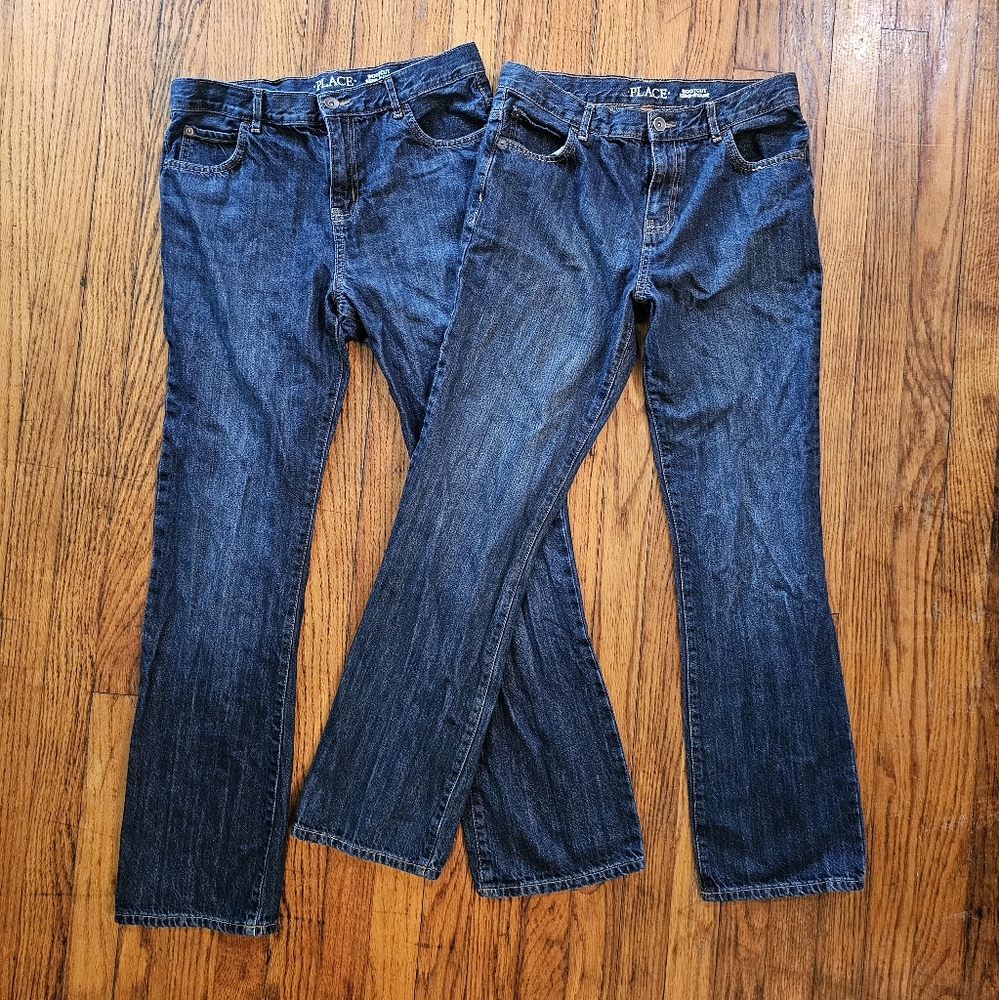 Place Dark Blue Boot Cut Jeans